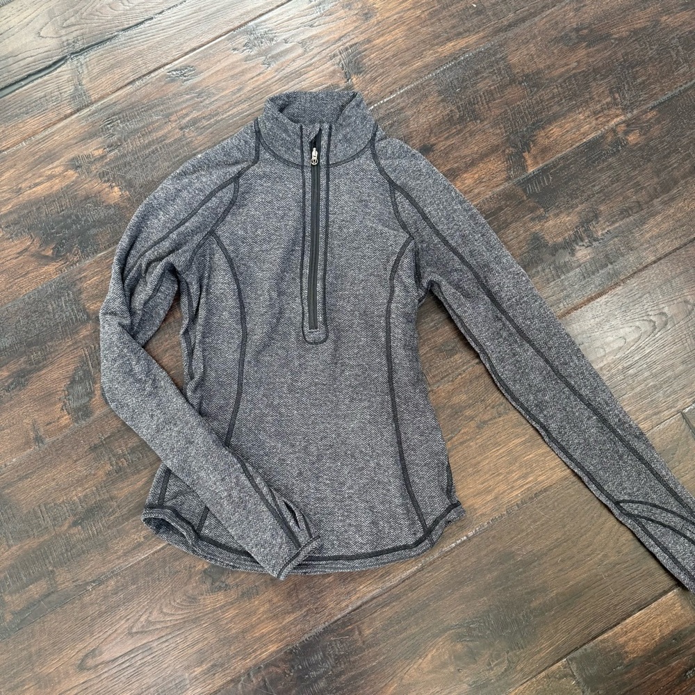 Lululemon herringbone reversible quarter zip